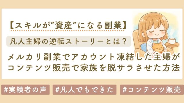 メルカリアカウント凍結からの奇跡　ブログサムネイル