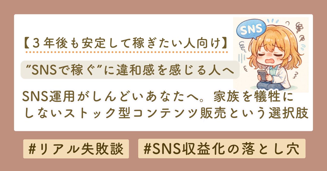 SNS しんどい