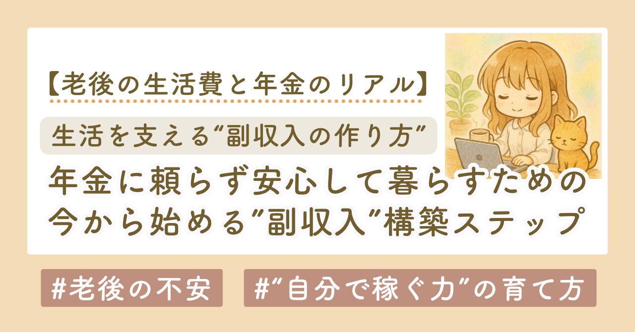 老後の不安と副収入の作り方