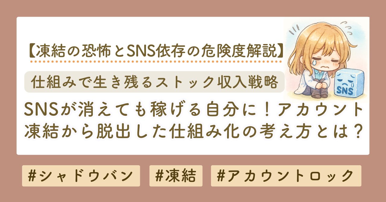 SNS依存の危なさとストック収入構築のすすめ