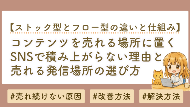 コンテンツを「置く」とは？SNSで積み上がらない理由と売れる場所の選び方